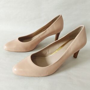 Lauren Ralph Lauren Women Shoes Size 8 Nude Leather Career Comfort Low Heels